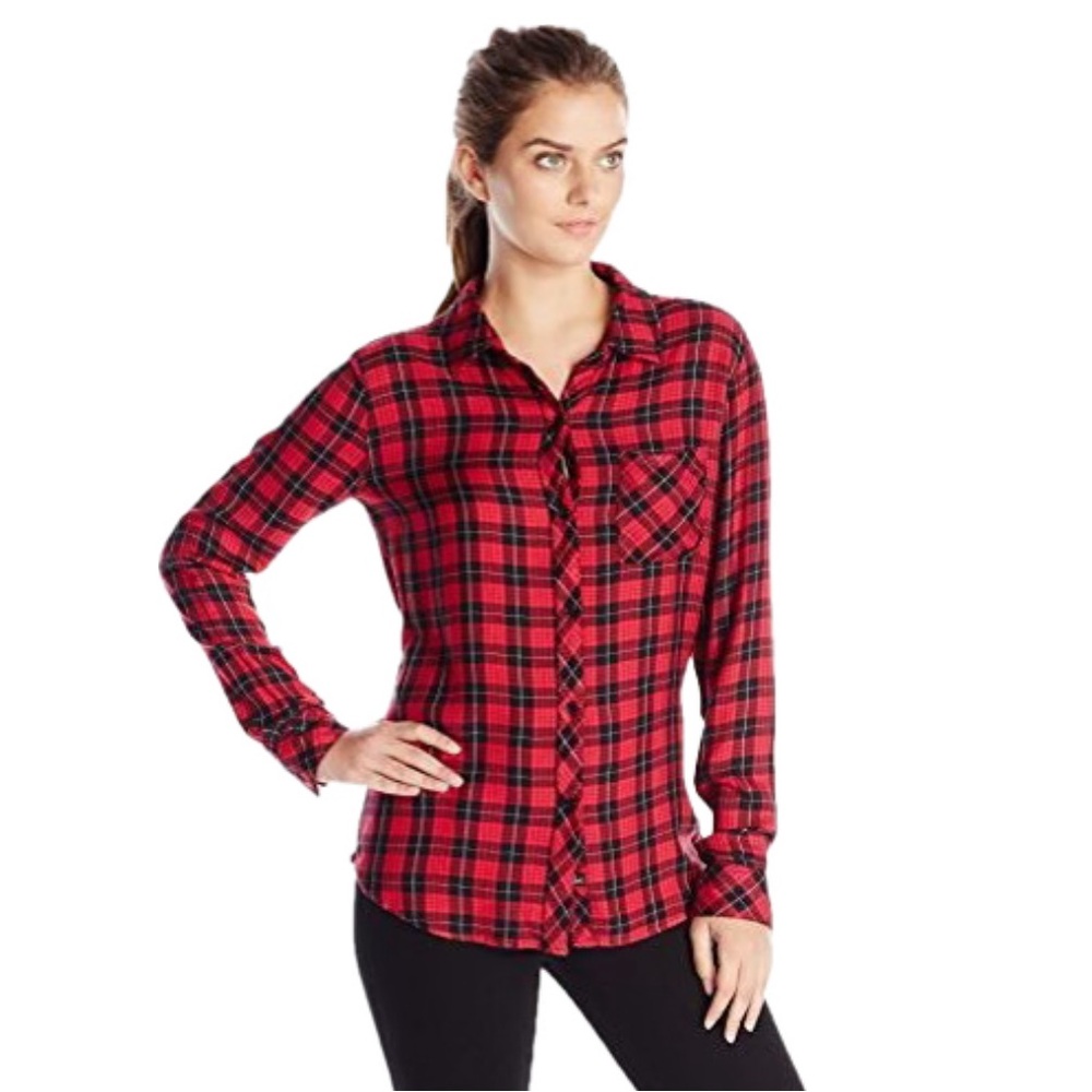 Rails Hunter Long Sleeve Button Down Plaid Shirt Small